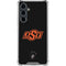 Oklahoma State University OSU on Black Galaxy S23 FE Clear Case