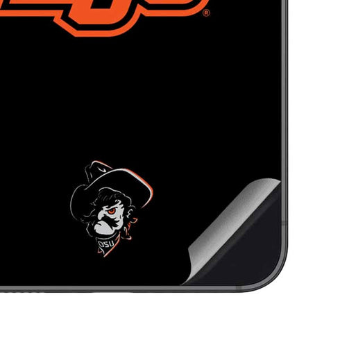 Oklahoma State University OSU on Black Galaxy S23 FE Skin