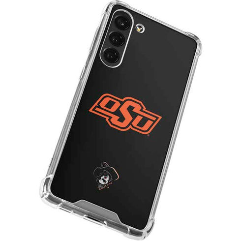 Oklahoma State University OSU on Black Galaxy S23 Plus Clear Case
