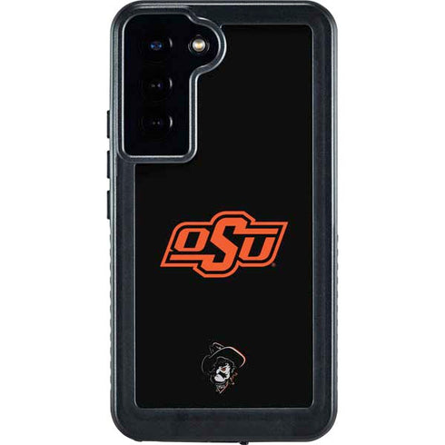 Oklahoma State University OSU on Black Galaxy S23 Plus Waterproof Case