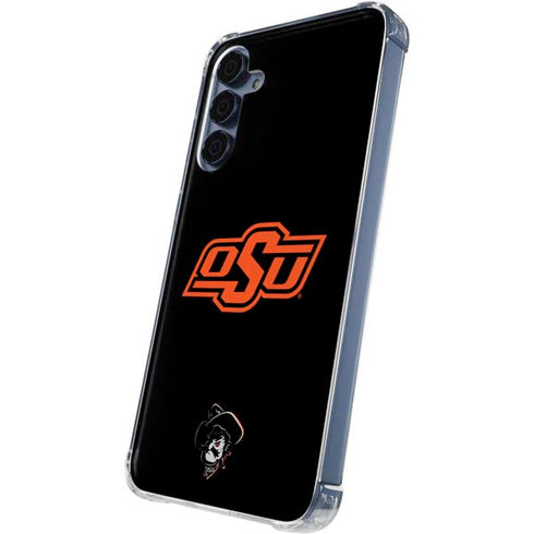 Oklahoma State University OSU on Black Galaxy S24 Clear Case
