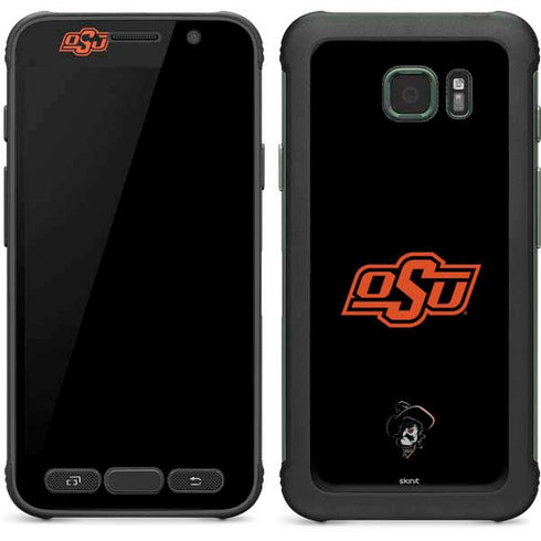 Oklahoma State University OSU on Black Galaxy S7 Active Skin