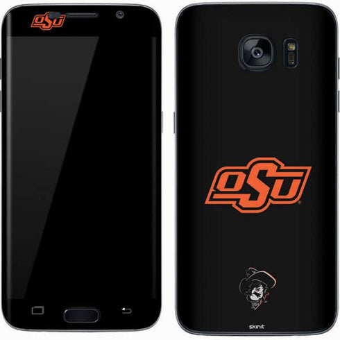 Oklahoma State University OSU on Black Galaxy S7 Skin