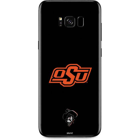Oklahoma State University OSU on Black Galaxy S8 Plus Skin