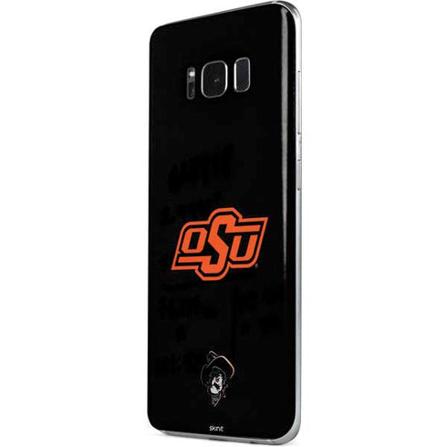 Oklahoma State University OSU on Black Galaxy S8 Skin