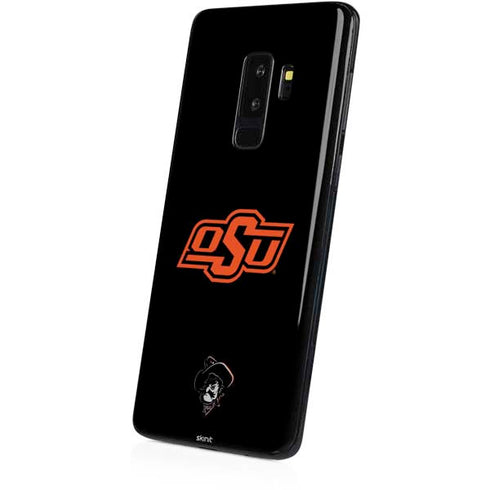 Oklahoma State University OSU on Black Galaxy S9 Plus Skin
