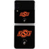Oklahoma State University OSU on Black Galaxy Z Flip3 5G Skin