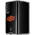 Oklahoma State University OSU on Black Galaxy Z Fold4 5G Clear Case