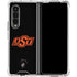 Oklahoma State University OSU on Black Galaxy Z Fold4 5G Clear Case