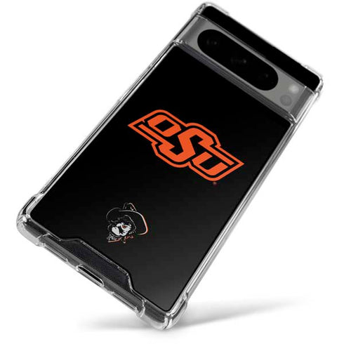 Oklahoma State University OSU on Black Google Pixel 8 Pro Clear Case