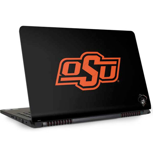 Oklahoma State University OSU on Black Dell Inspiron Skin