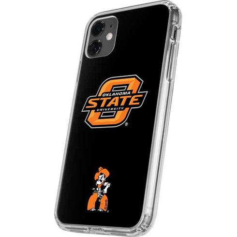 Oklahoma State University OSU on Black iPhone 11 Clear Case