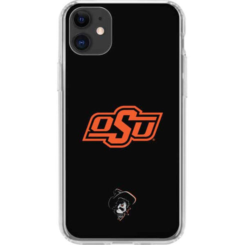 Oklahoma State University OSU on Black iPhone 11 Clear Case