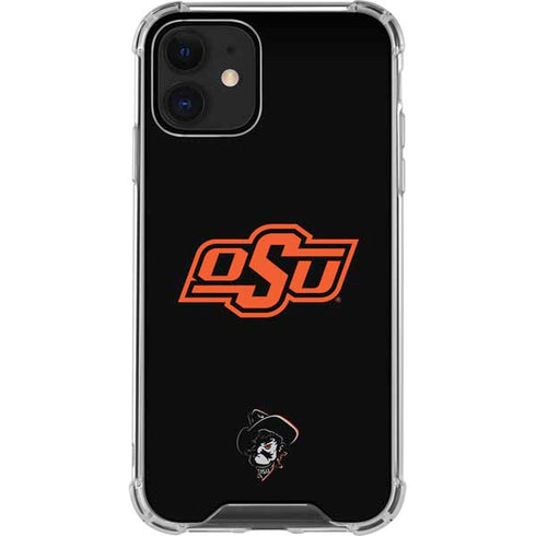 Oklahoma State University OSU on Black iPhone 12 Mini Clear Case