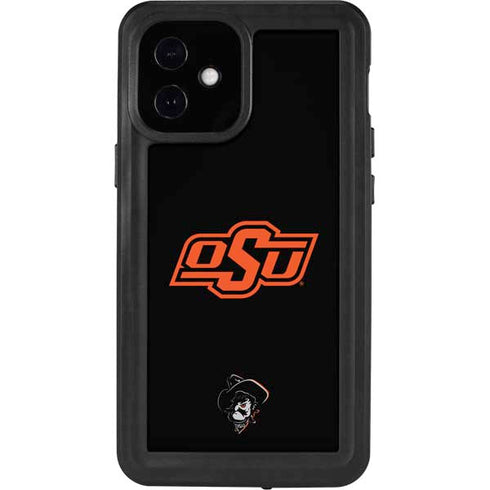 Oklahoma State University OSU on Black iPhone 12 Mini Waterproof Case