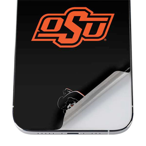 Oklahoma State University OSU on Black iPhone 12 Pro Max Skin
