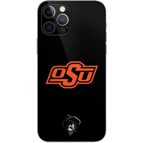 Oklahoma State University OSU on Black iPhone 12 Pro Skin