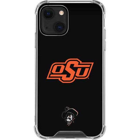Oklahoma State University OSU on Black iPhone 13 Mini Clear Case