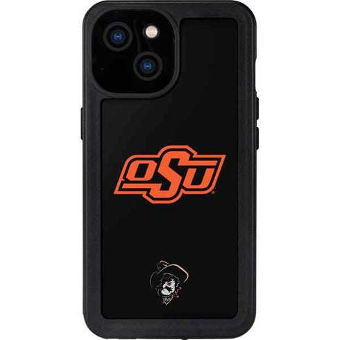 Oklahoma State University OSU on Black iPhone 13 Mini Waterproof Case