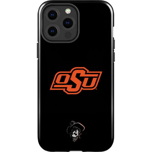 Oklahoma State University OSU on Black iPhone 13 Pro Max Impact Case