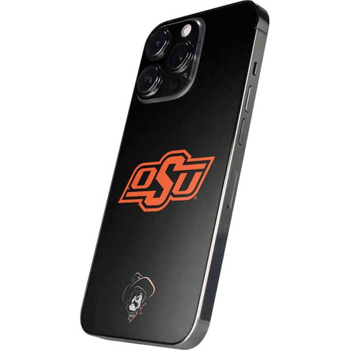 Oklahoma State University OSU on Black iPhone 13 Pro Max Skin