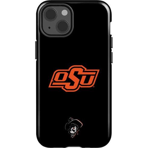 Oklahoma State University OSU on Black iPhone 15 Impact Case
