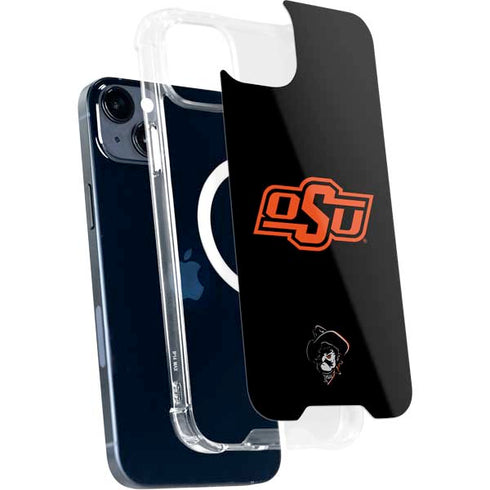 Oklahoma State University OSU on Black iPhone 15 Plus MagSafe Case