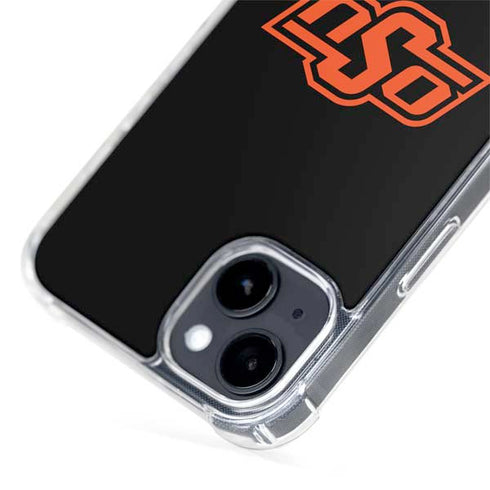 Oklahoma State University OSU on Black iPhone 15 Plus MagSafe Case