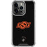 Oklahoma State University OSU on Black iPhone 15 Pro Clear Case