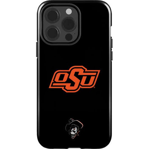 Oklahoma State University OSU on Black iPhone 15 Pro Impact Case