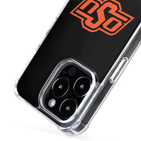 Oklahoma State University OSU on Black iPhone 15 Pro MagSafe Case