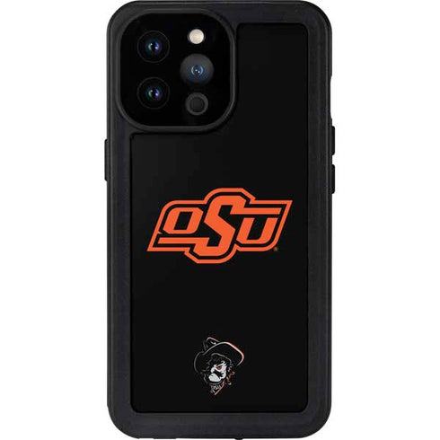 Oklahoma State University OSU on Black iPhone 14 Pro Max Waterproof Case