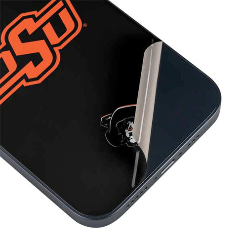 Oklahoma State University OSU on Black iPhone 14 Skin