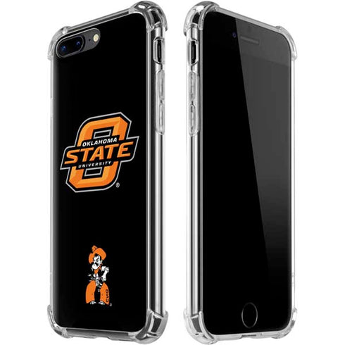 Oklahoma State University OSU on Black iPhone 7/8 Plus Clear Case