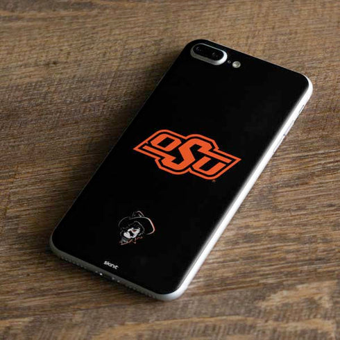 Oklahoma State University OSU on Black iPhone 8 Plus Skin