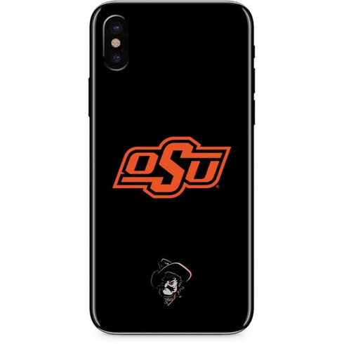 Oklahoma State University OSU on Black iPhone XS Max Skin