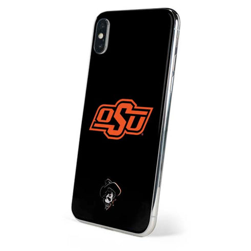 Oklahoma State University OSU on Black iPhone XS Skin