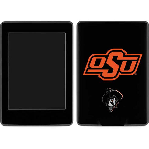 Oklahoma State University OSU on Black Amazon Kindle Skin