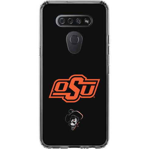 Oklahoma State University OSU on Black LG K51/Q51 Clear Case