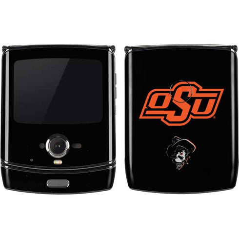 Oklahoma State University OSU on Black Motorola RAZR Skin