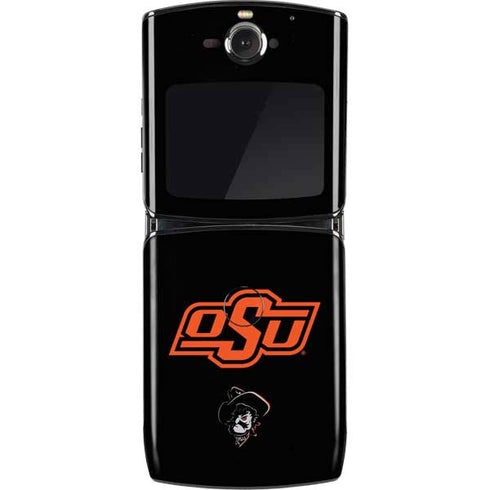 Oklahoma State University OSU on Black Motorola RAZR Skin