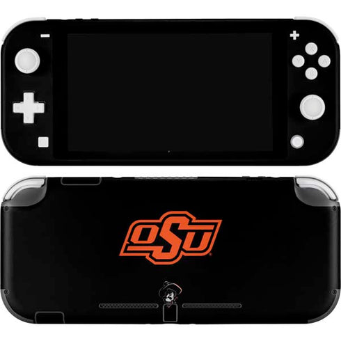 Oklahoma State University OSU on Black Nintendo Switch Lite Skin