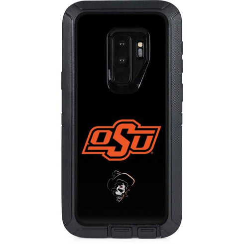 Oklahoma State University OSU on Black Otterbox Defender Galaxy Skin