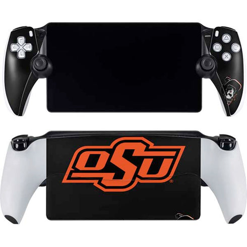 Oklahoma State University OSU on Black PlayStation Portal Remote Player Skin