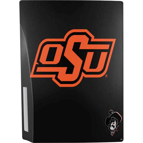 Oklahoma State University OSU on Black PS5 Console Skin