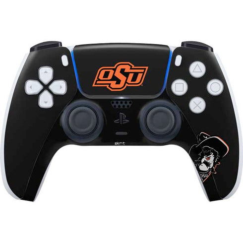 Oklahoma State University OSU on Black PS5 Controller Skin