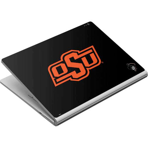 Oklahoma State University OSU on Black Surface Book Skin