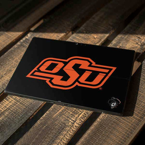 Oklahoma State University OSU on Black Surface Pro 6 Skin