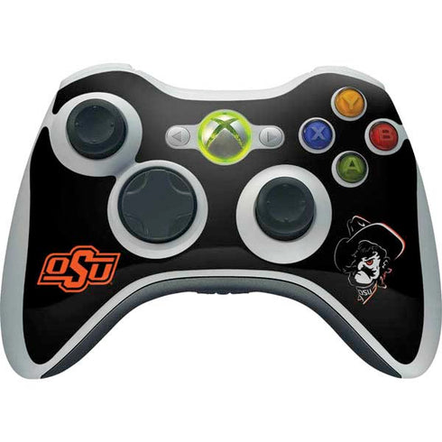 Oklahoma State University OSU on Black Xbox 360 Wireless Controller Skin