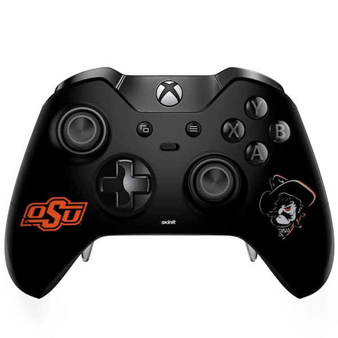 Oklahoma State University OSU on Black Xbox One Elite Controller Skin